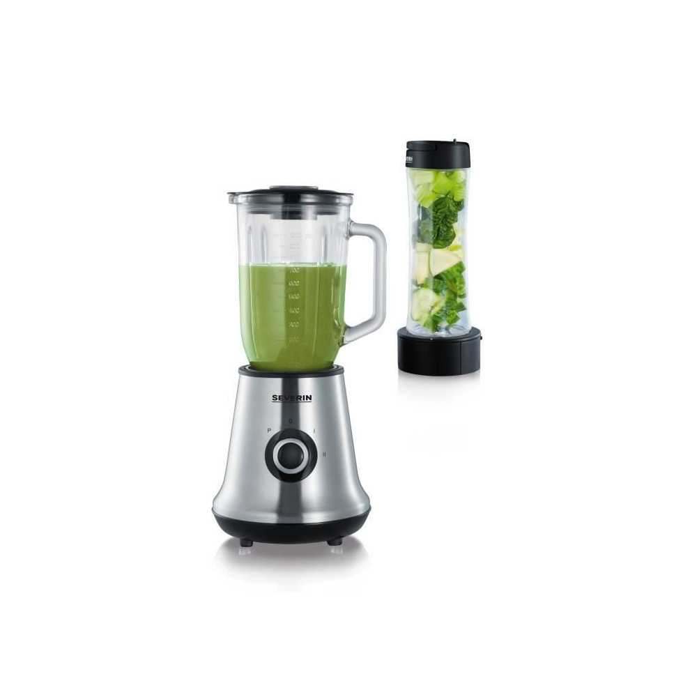 Severin SM3737 Classic Blender with Mix & Go - Stainless steel nutrien