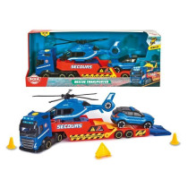 Dickie - 40cm Carrier Truck + Helicopter + Gendarmerie Vehicle - From