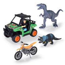 Dinosaur Hunter Box - Dickie - 1 Articulated Figure and 2 Dinosaurs In