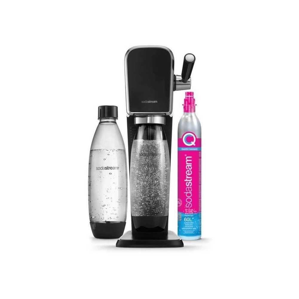 Sodastream soda machine - + sparkling water machine black art pack dis