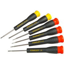 Set of 6 Micro Screwdrivers - STANLEY - STHT0-62631 - 4 Slotted + 2 Ph