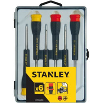 Set of 6 Micro Screwdrivers - STANLEY - STHT0-62631 - 4 Slotted + 2 Ph