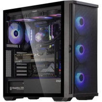 Zalman Z10 Plus PC Case - Mid Tower ATX - Black - 7 Internal Bays - 4