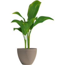 Flowerpot - GARDEN ID - Green Care Impact Taupe - 50 x 41 cm - 10-year