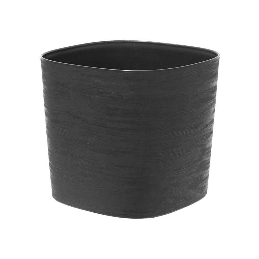 Pot with water reserve - GARDEN ID Respect - Black-Anth 25 x 25 cm - 1