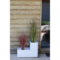 PLASTIC EDA Graphit Up Square Flower Box - 21 L - 29.5 x 29.5 x 29.5 c