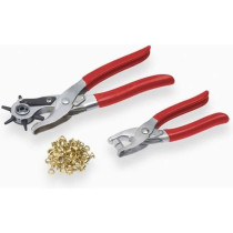 MEISTER Pliers set with eyelets + punch