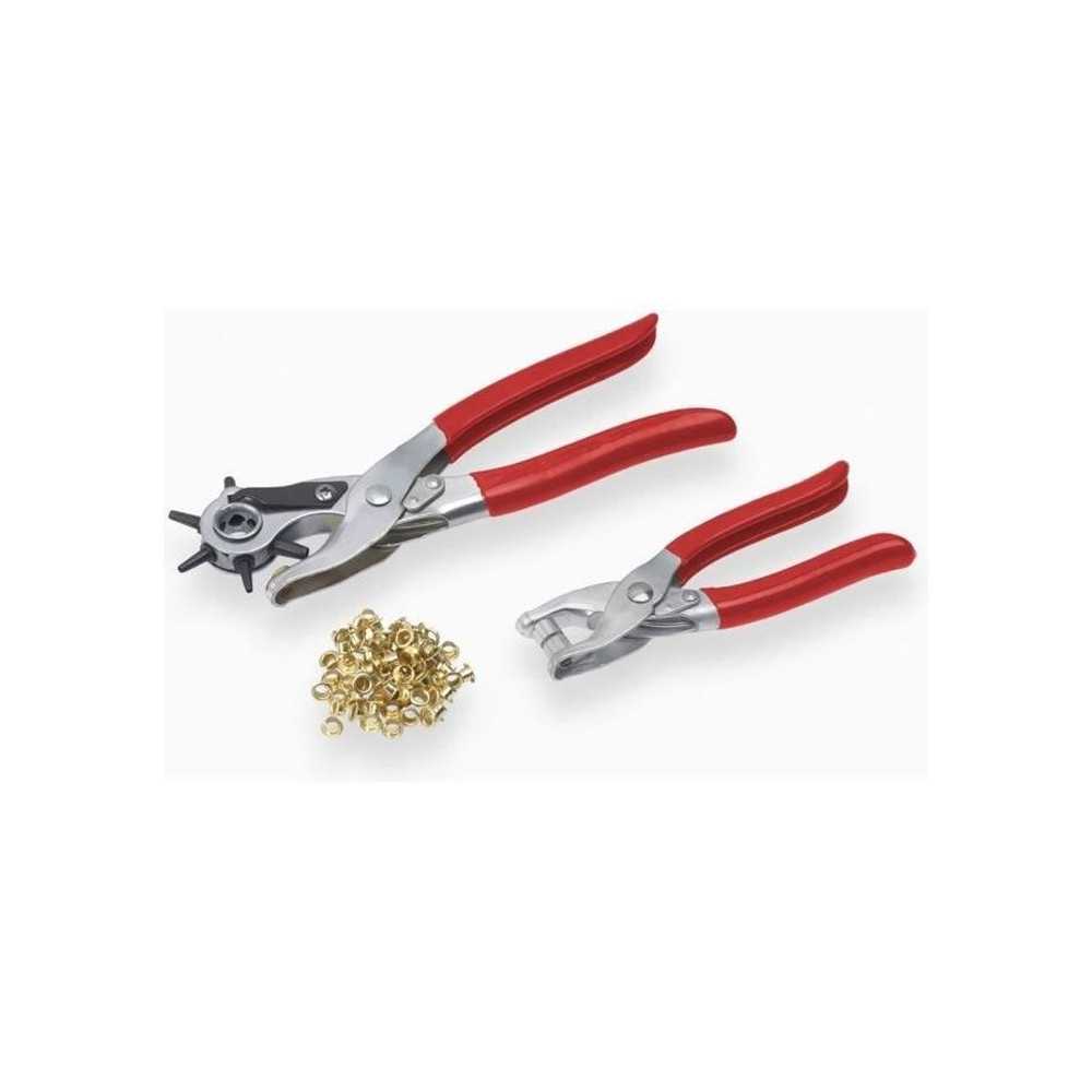 MEISTER Pliers set with eyelets + punch