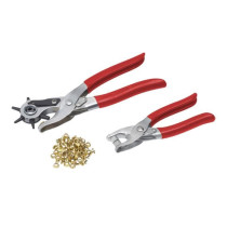 MEISTER Pliers set with eyelets + punch