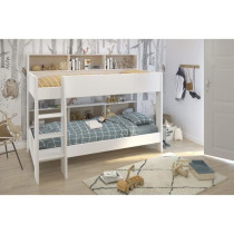 PARISOT Lits superposés enfant - Décor Chene et Blanc Ombre - Sommie