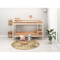 Lits superposés séparables enfant - 2x90x190 cm - Pin massif naturel