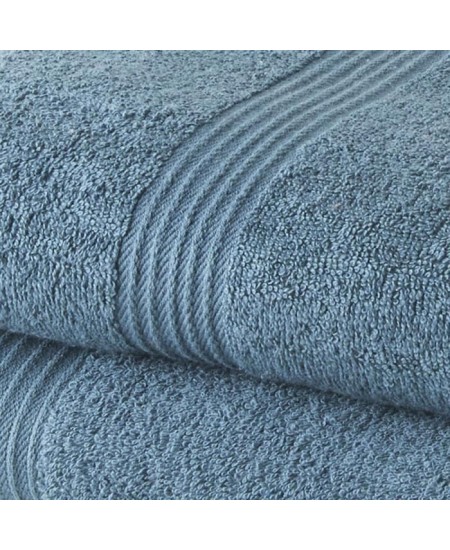 TODAY Lot de 1 Drap de Bain 100% coton 70x30 cm + 1 Serviette de Bain 50x100 cm - Paon