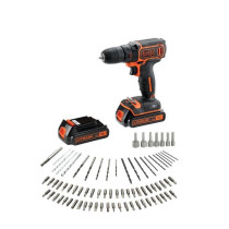 BLACK & DECKER BDCDC18BAFC - Drill-driver - Li Ion 2x18 V battery + 80