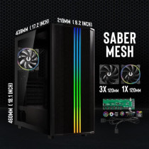 PC case without power supply - BITFENIX Saber Mesh (Black) - Mid-tower