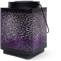 Solar lantern - GARDEN ID Attract - Mauve 11 x 11 h15 cm - 6 to 8 hour