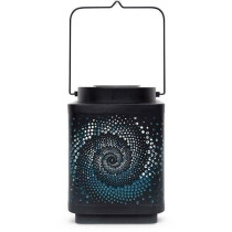 Solar lantern - GARDEN ID Attract - Blue 11 x 11 h15 cm - 6 to 8 hours