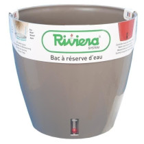 Riviera Round Pot Eva New Plastic - Ø 46 cm - 49 L - Taupe