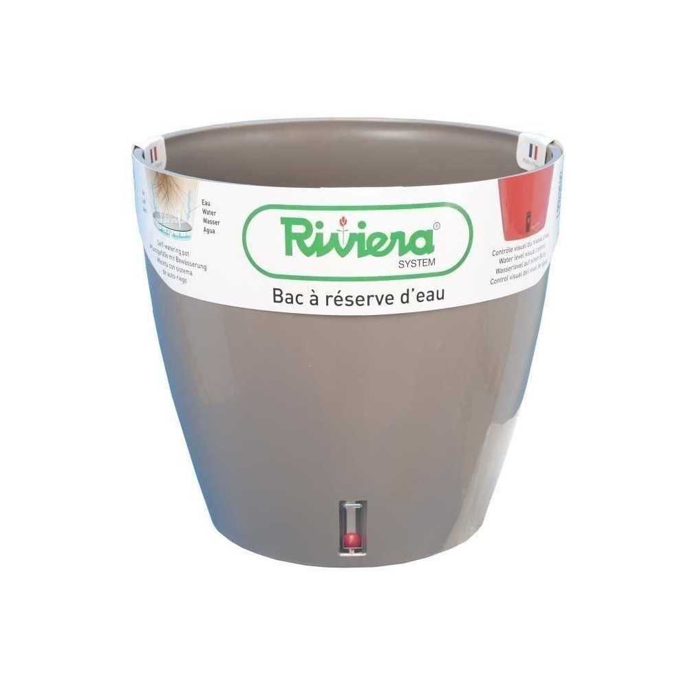 Riviera Round Pot Eva New Plastic - Ø 46 cm - 49 L - Taupe