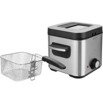 Deep fryer - SENCOR - SFR 6200SS - 900 W - 1.5 L - Black / Stainless s