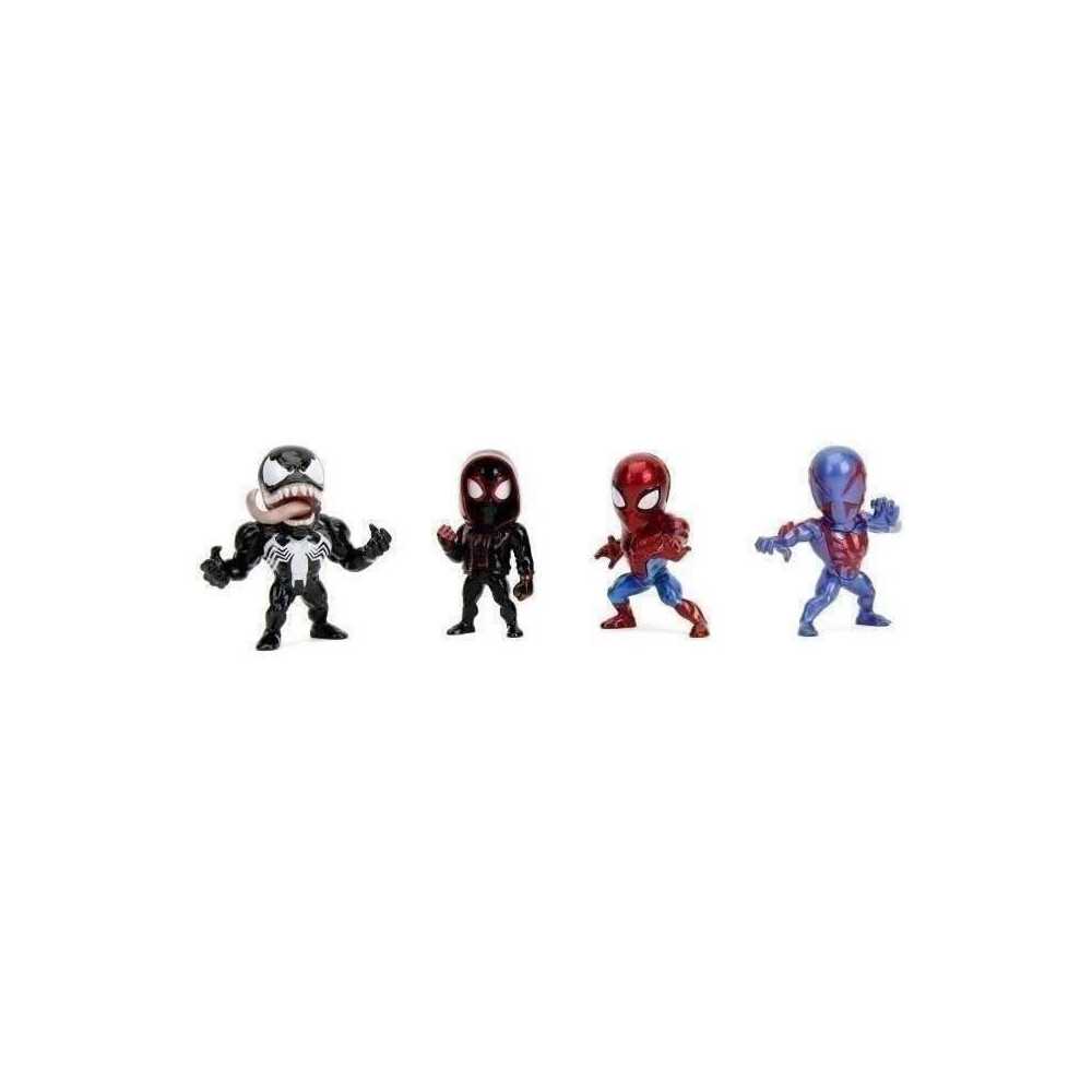 Jada - Marvel Figurine - Set of 4 Spiderman pieces - Metal - 6cm - Fro