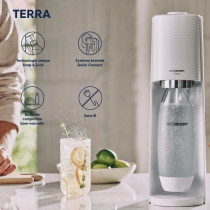 SODASTream TERRABILV - Machine Terra Blanche Pack 2 bottles LV + 1 CQC