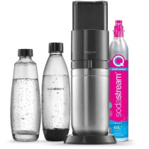 SODASTREAM Duo - Black Sparkling Water Machine - Pack of 2 1L Dishwash