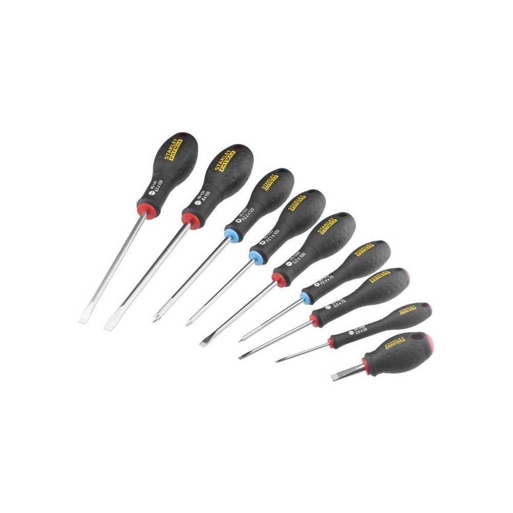 Set of 9 Screwdrivers - STANLEY FATMAX - FMHT65424-0 - Electrician + M