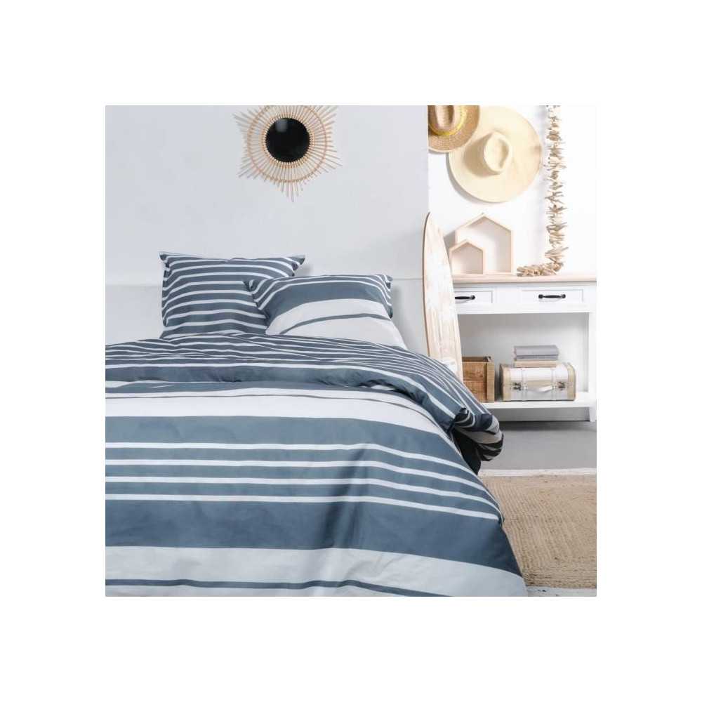 Duvet cover for 2 people -TODAY - 240x200 cm - 100% Cotton - Blue and