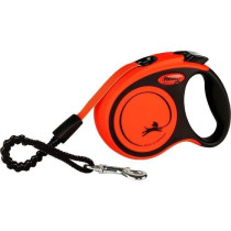 TRIXIE flexi XTREME strap leash - Size XS - 3m - Black and orange