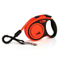 TRIXIE flexi XTREME strap leash - Size XS - 3m - Black and orange