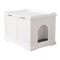 TRIXIE Toilet cabin - 75 x 51 x 53 cm - White - For cat