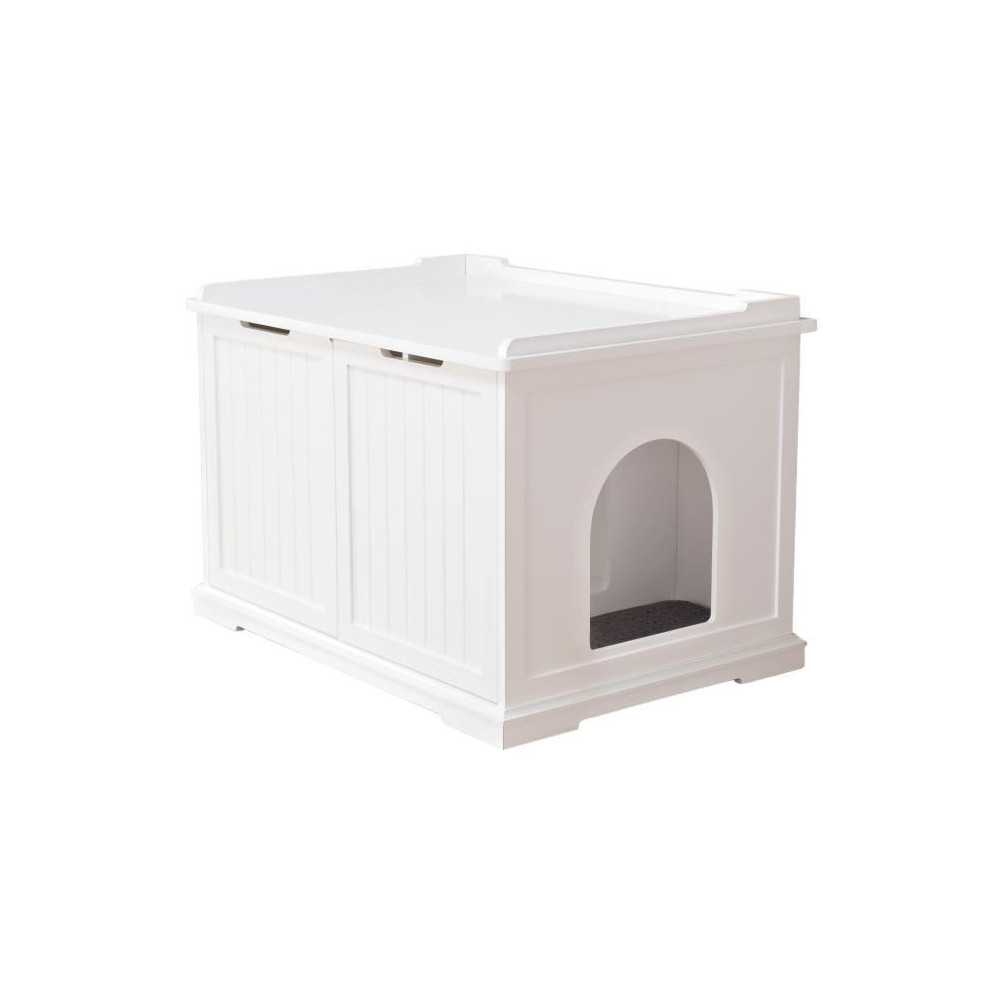 TRIXIE Toilet cabin - 75 x 51 x 53 cm - White - For cat