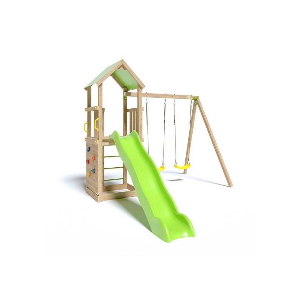 Aire de jeux en bois SMART XPERIENCE TRIGANO - 7 enfants