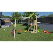 Aire de jeux en bois 2,20 m ULTRA XPERIENCE - TRIGANO JARDIN - Mur d'e