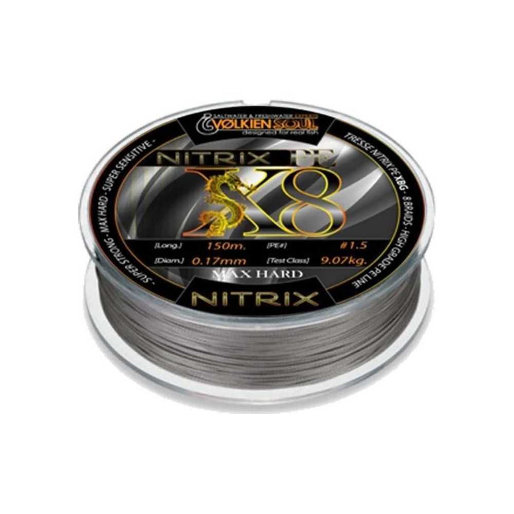 VOLKIEN Soul - BRAID WIRE PE X8 - 150M - 0.17mm - 9.07kg - 20lbs - 8 S