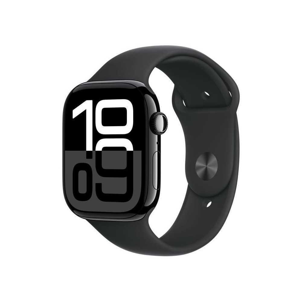 Apple Watch Series 10 GPS - 46mm - Jet Black Aluminum Case - Black Spo