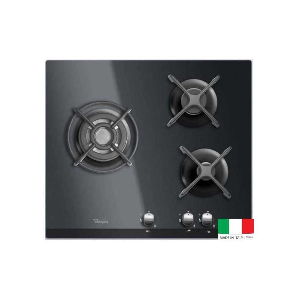 WHIRLPOOL AKT404NB Gas Cooktop - 3 burners - 6350W - L59 x D51cm - Tem