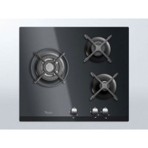 WHIRLPOOL AKT404NB Gas Cooktop - 3 burners - 6350W - L59 x D51cm - Tem