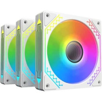 XIGMATEK - Starz Pro Arctic (White) (Pack of 3) - 3x120mm A-RGB Fans f