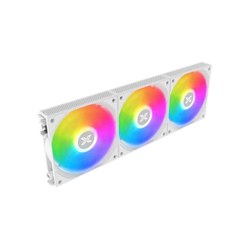 XIGMATEK - Starlink Arctic (White) (Pack of 3) - 3x120mm A-RGB Fans fo