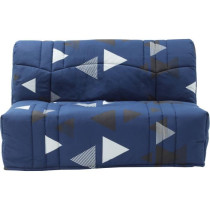 Banquette BZ DREAM - Tissu 100% Coton bikini bleu - Couchage 140x190 c