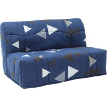 Banquette BZ DREAM - Tissu 100% Coton bikini bleu - Couchage 140x190 c