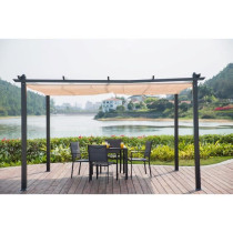 Pergola en aluminium CORDOBA - Ecru - 4 x 3 m