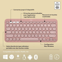 LOGITECH - Wireless keyboard - Pebble Keys 2 K380s - Bluetooth - Easy-