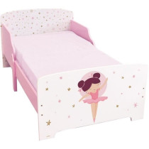 Bed with slatted box spring - ballerina dancer - fun house - 140 x 70