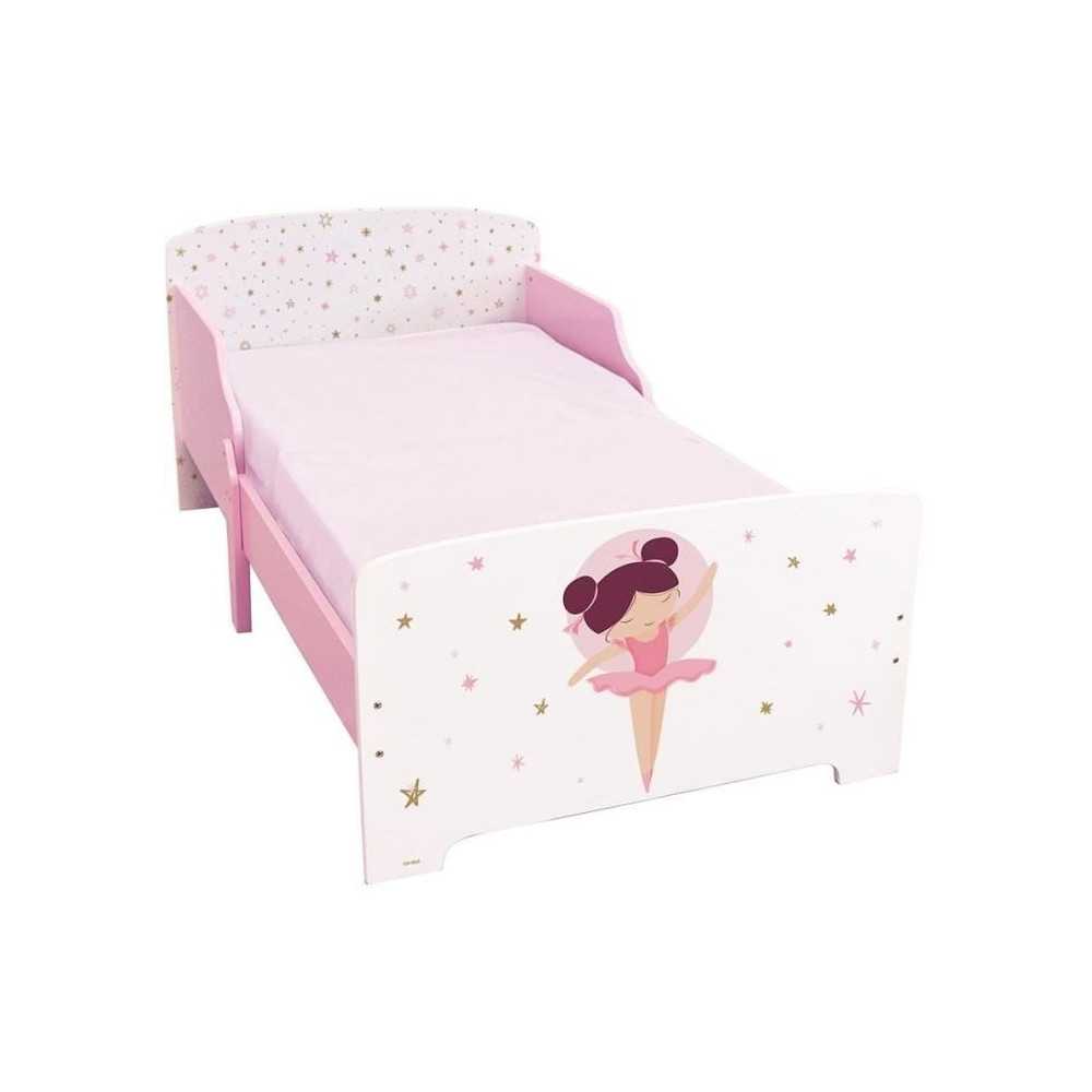 Bed with slatted box spring - ballerina dancer - fun house - 140 x 70