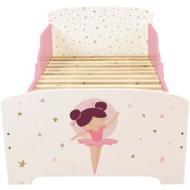 Bed with slatted box spring - ballerina dancer - fun house - 140 x 70