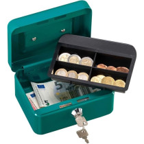 Money box - BURG WACHTER - Money 5015 Green - Key opening, green steel