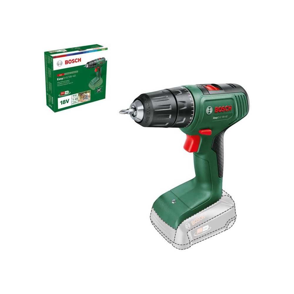 Bosch EasyDrill 18V-40 drill driver (WITHOUT battery, WITHOUT charger)