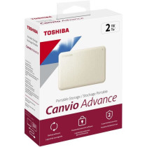 External hard drive - TOSHIBA - CANVIO ADVANCE - 2 TB - White - Securi